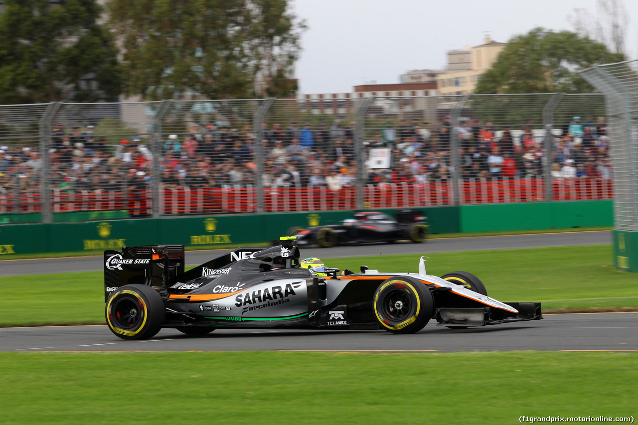 GP AUSTRALIA, 19.03.2016 - Prove Libere 3, Sergio Perez (MEX) Sahara Force India F1 VJM09