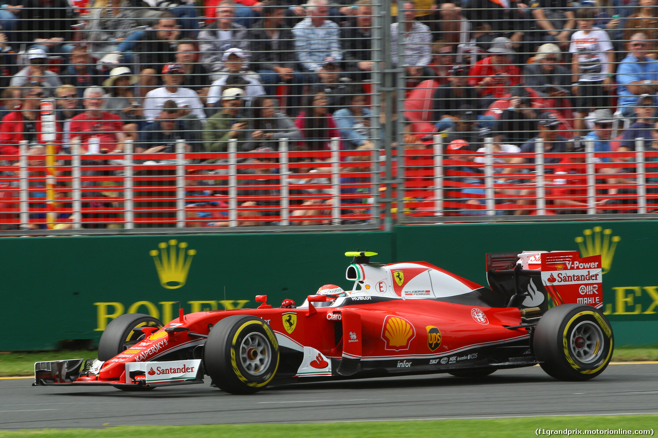 GP AUSTRALIA, 19.03.2016 - Prove Libere 3, Kimi Raikkonen (FIN) Ferrari SF16-H