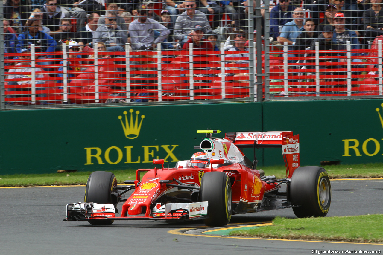 GP AUSTRALIA, 19.03.2016 - Prove Libere 3, Kimi Raikkonen (FIN) Ferrari SF16-H