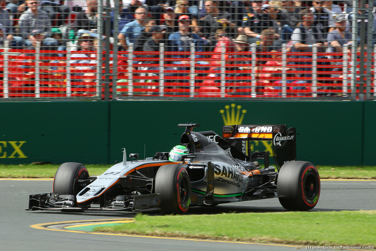 GP AUSTRALIA, 19.03.2016 - Prove Libere 3, Nico Hulkenberg (GER) Sahara Force India F1 VJM09