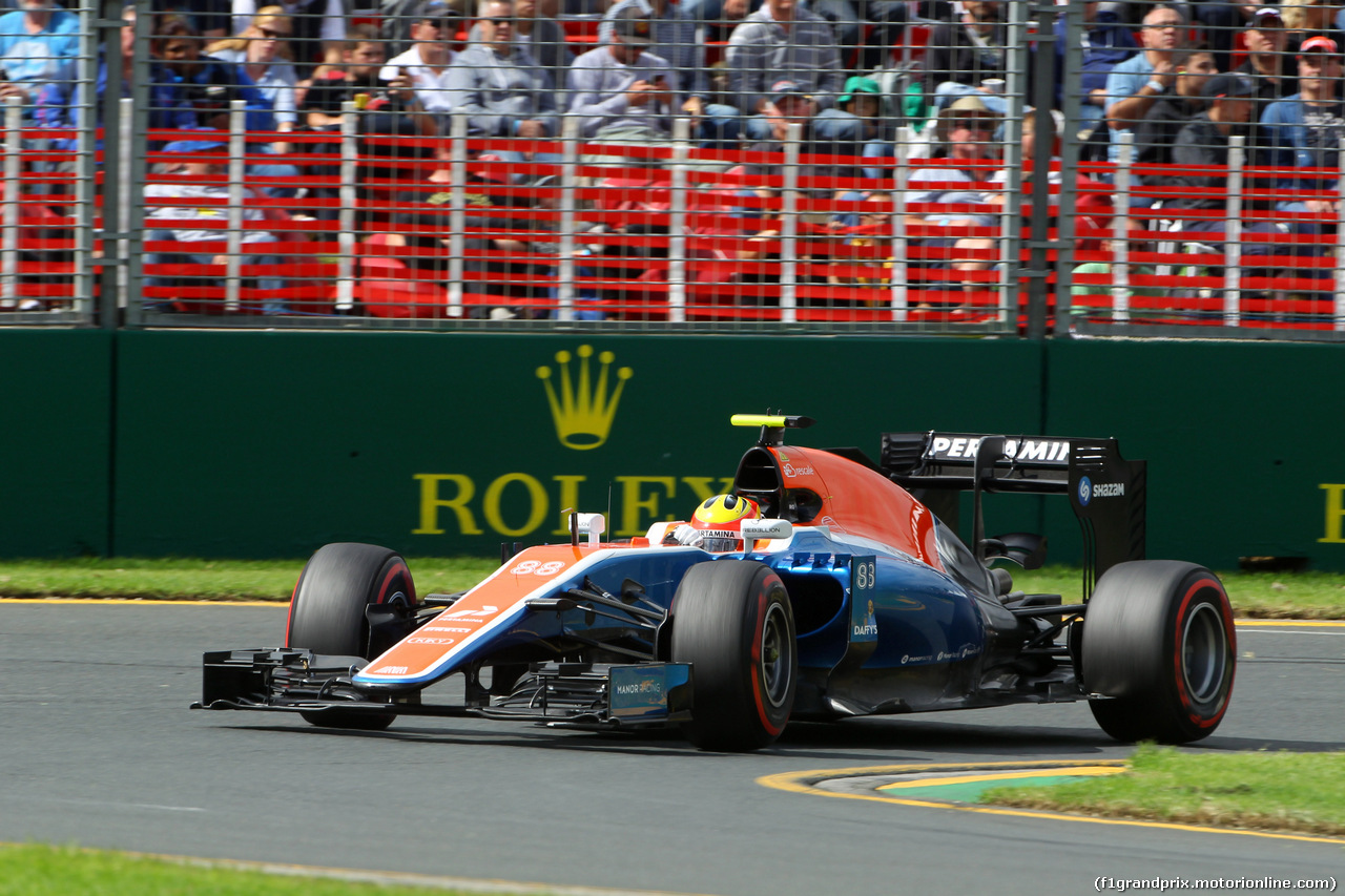 GP AUSTRALIA, 19.03.2016 - Prove Libere 3, Rio Haryanto (IND) Manor Racing MRT05