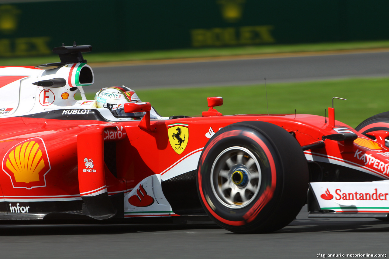 GP AUSTRALIA, 19.03.2016 - Prove Libere 3, Sebastian Vettel (GER) Ferrari SF16-H