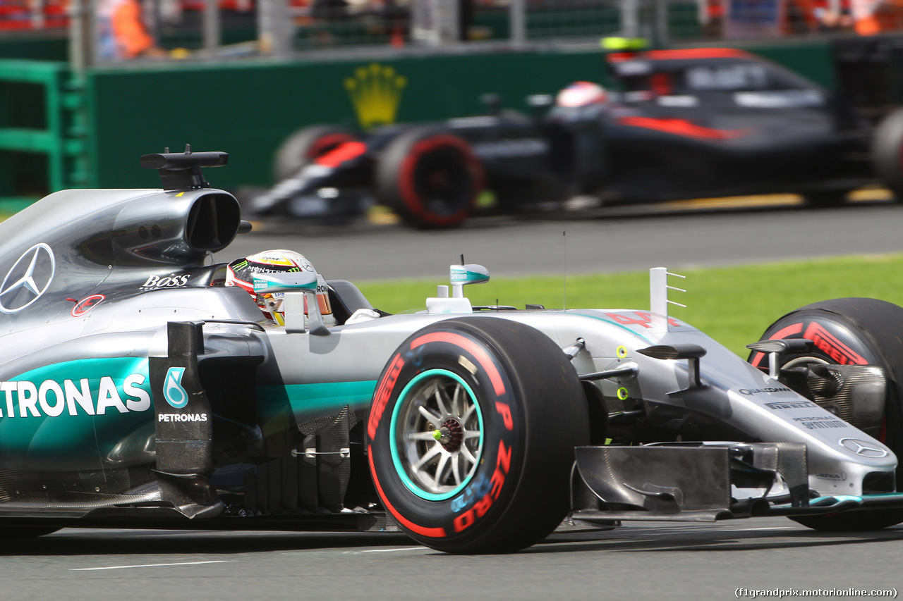 GP AUSTRALIA, 19.03.2016 - Prove Libere 3, Lewis Hamilton (GBR) Mercedes AMG F1 W07 Hybrid