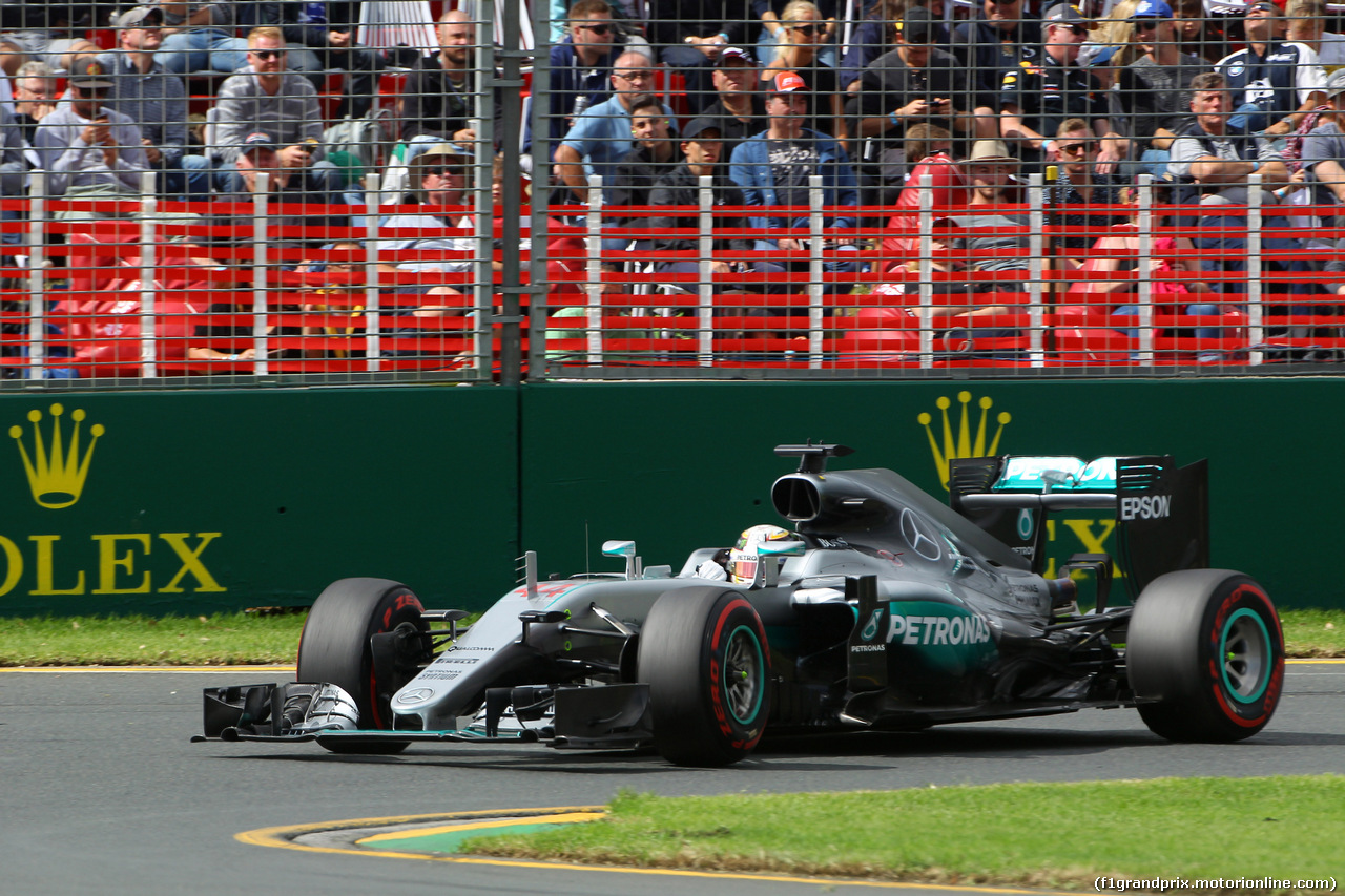 GP AUSTRALIA, 19.03.2016 - Prove Libere 3, Lewis Hamilton (GBR) Mercedes AMG F1 W07 Hybrid
