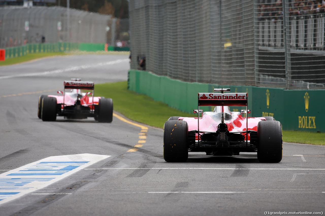 GP AUSTRALIA, 19.03.2016 - Prove Libere 3, Sebastian Vettel (GER) Ferrari SF16-H e Kimi Raikkonen (FIN) Ferrari SF16-H