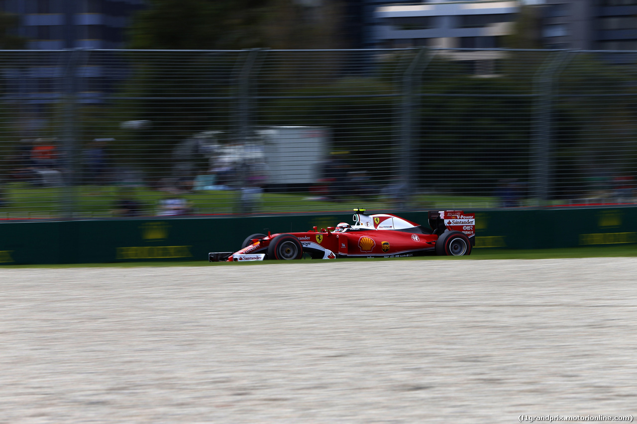 GP AUSTRALIA, 19.03.2016 - Prove Libere 3, Kimi Raikkonen (FIN) Ferrari SF16-H