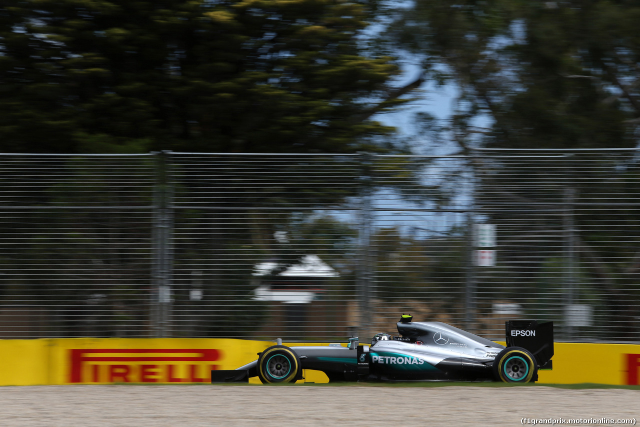 GP AUSTRALIA, 19.03.2016 - Prove Libere 3, Nico Rosberg (GER) Mercedes AMG F1 W07 Hybrid