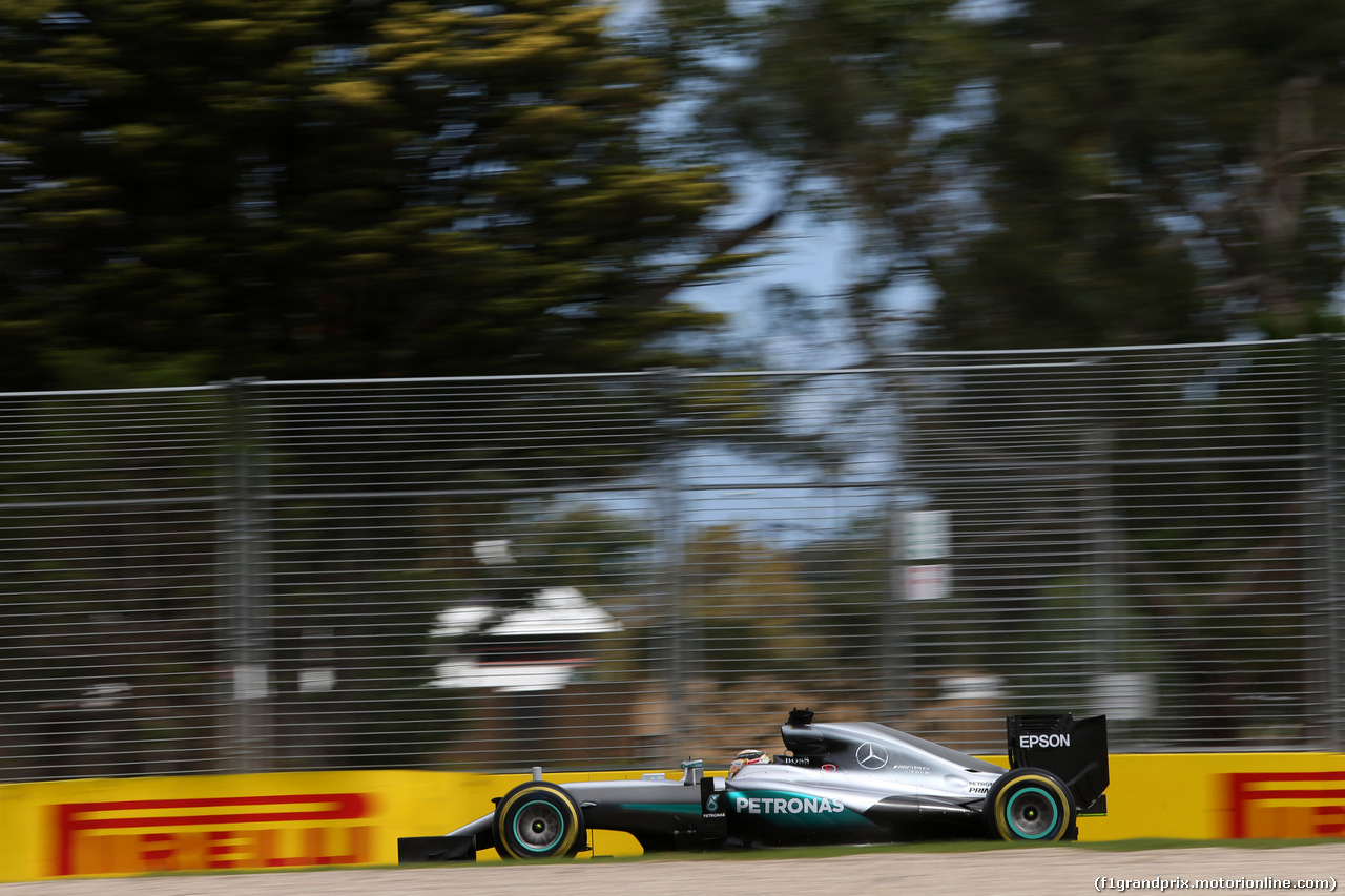 GP AUSTRALIA, 19.03.2016 - Prove Libere 3, Lewis Hamilton (GBR) Mercedes AMG F1 W07 Hybrid