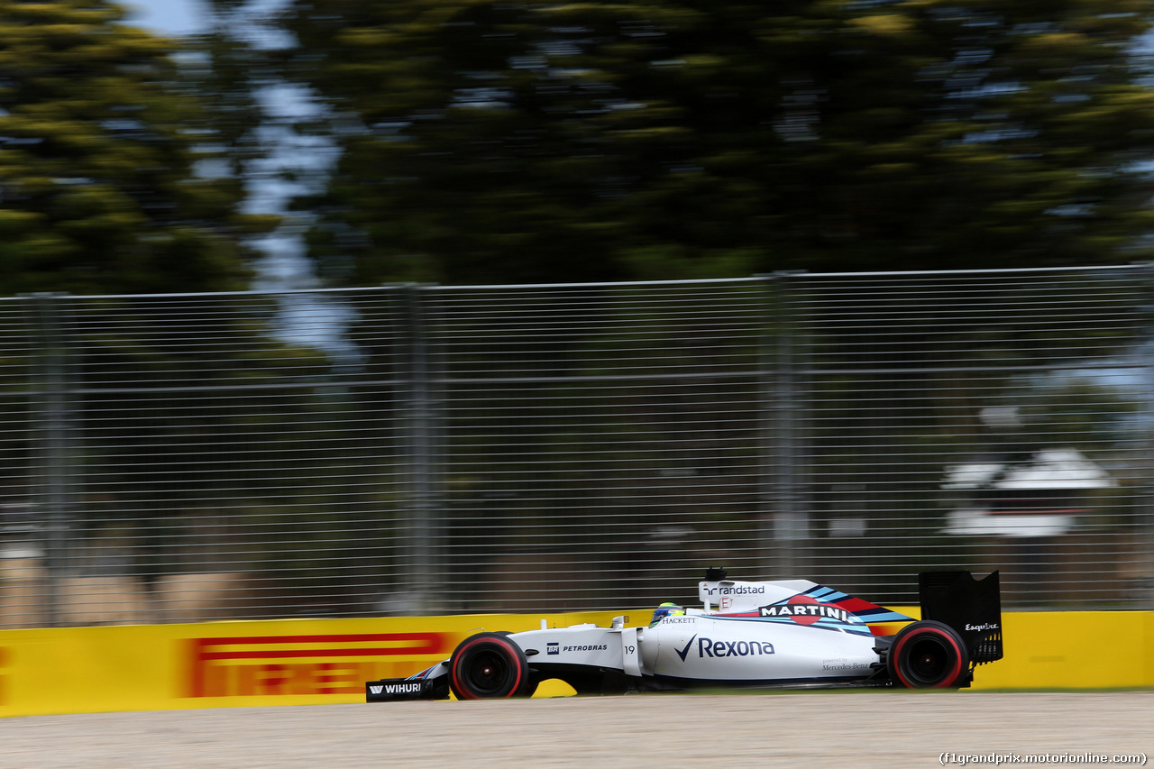 GP AUSTRALIA, 19.03.2016 - Prove Libere 3, Felipe Massa (BRA) Williams FW38