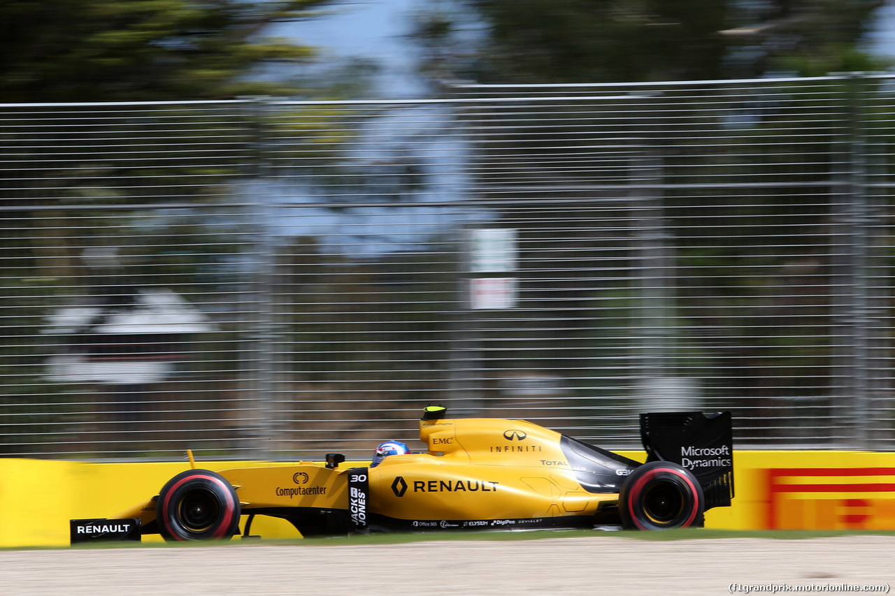 GP AUSTRALIA, 19.03.2016 - Prove Libere 3, Jolyon Palmer (GBR) Renault Sport F1 Team RS16