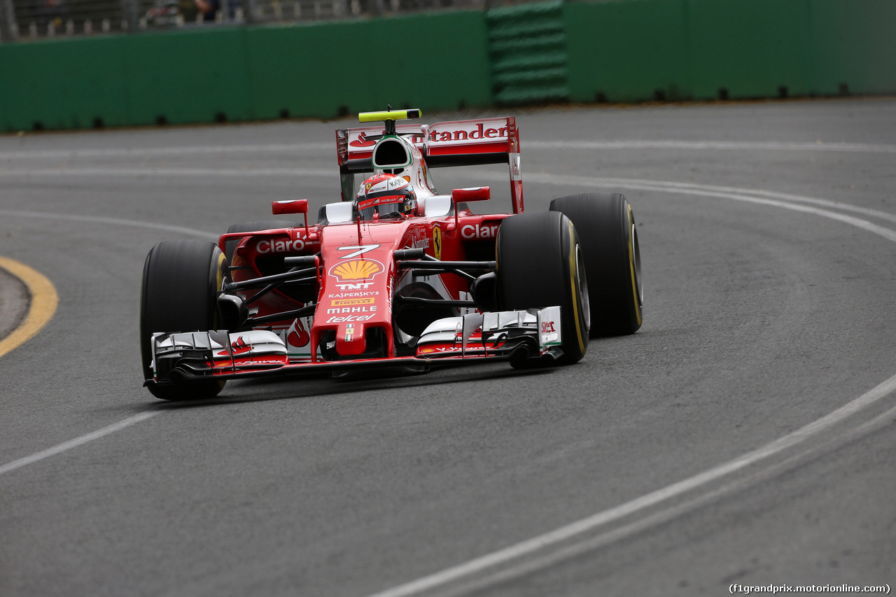 GP AUSTRALIA, 19.03.2016 - Prove Libere 3, Kimi Raikkonen (FIN) Ferrari SF16-H