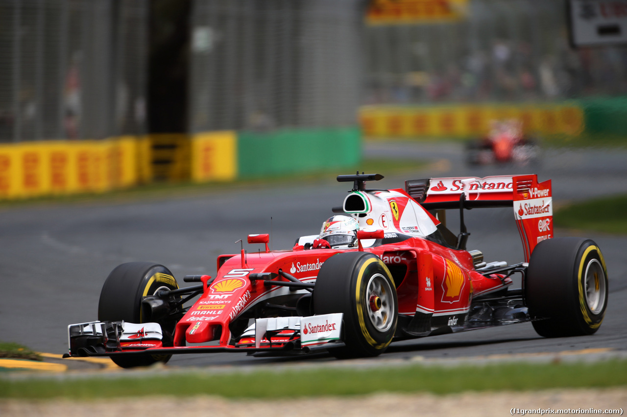 GP AUSTRALIA, 19.03.2016 - Prove Libere 3, Sebastian Vettel (GER) Ferrari SF16-H