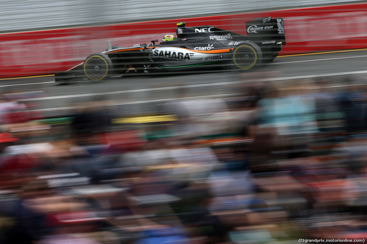 GP AUSTRALIA, 19.03.2016 - Prove Libere 3, Sergio Perez (MEX) Sahara Force India F1 VJM09