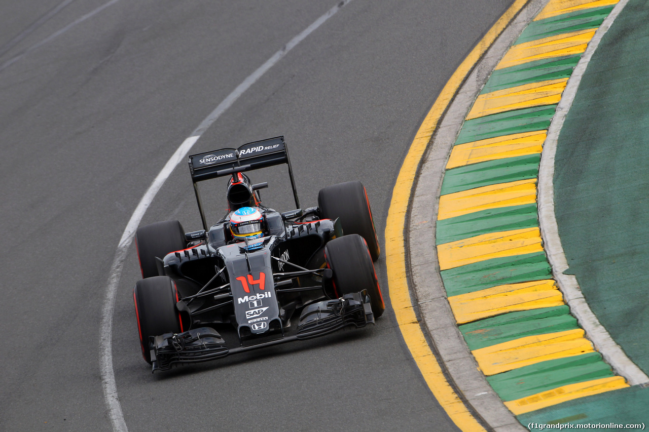 GP AUSTRALIA, 19.03.2016 - Qualifiche, Fernando Alonso (ESP) McLaren Honda MP4-31