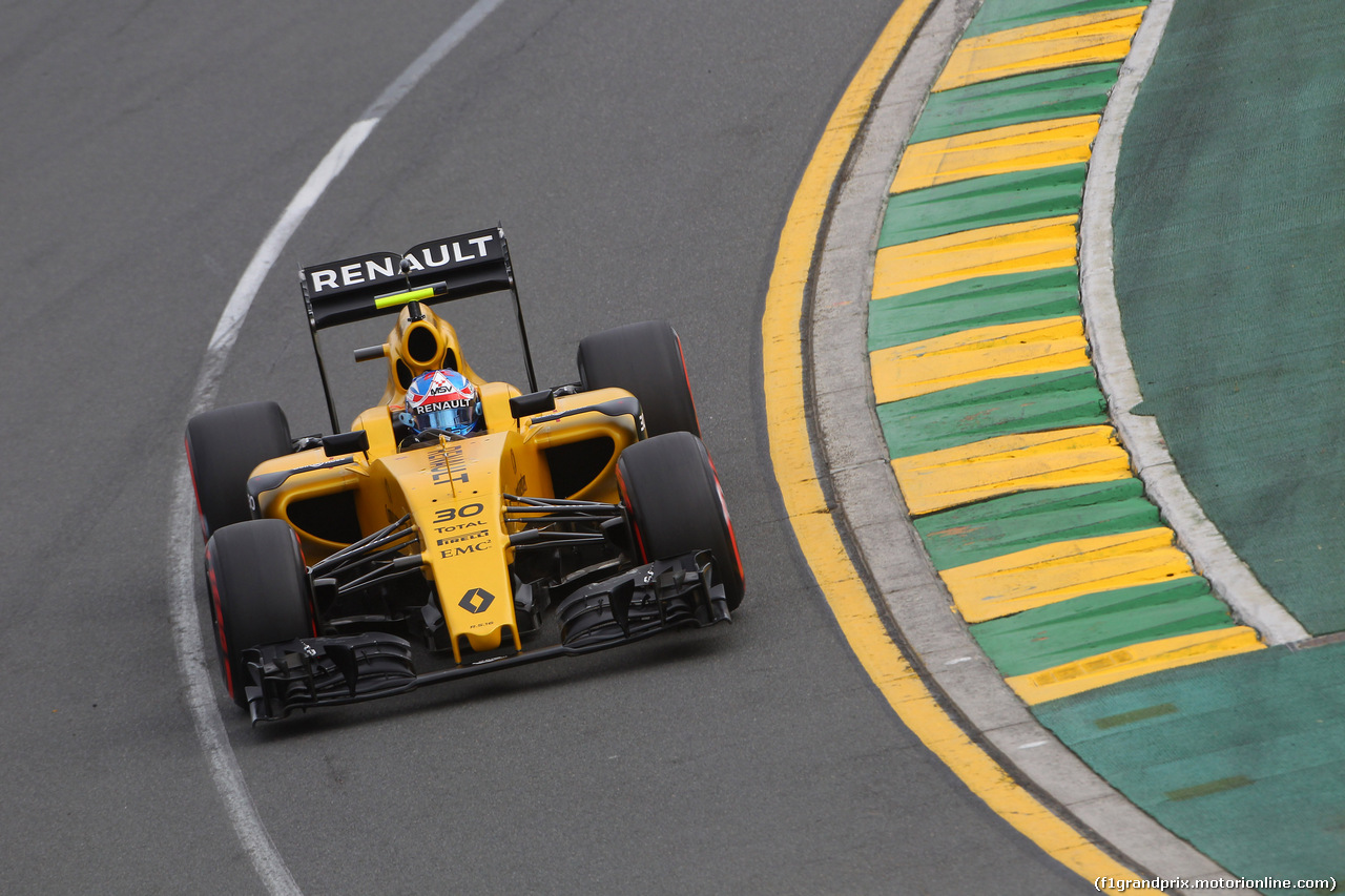 GP AUSTRALIA, 19.03.2016 - Qualifiche, Jolyon Palmer (GBR) Renault Sport F1 Team RS16