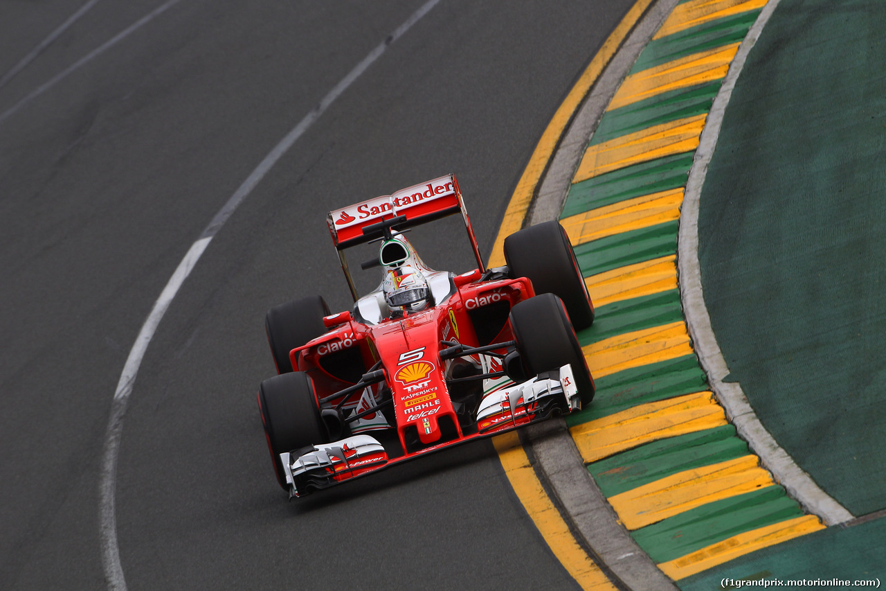 GP AUSTRALIA, 19.03.2016 - Qualifiche, Sebastian Vettel (GER) Ferrari SF16-H