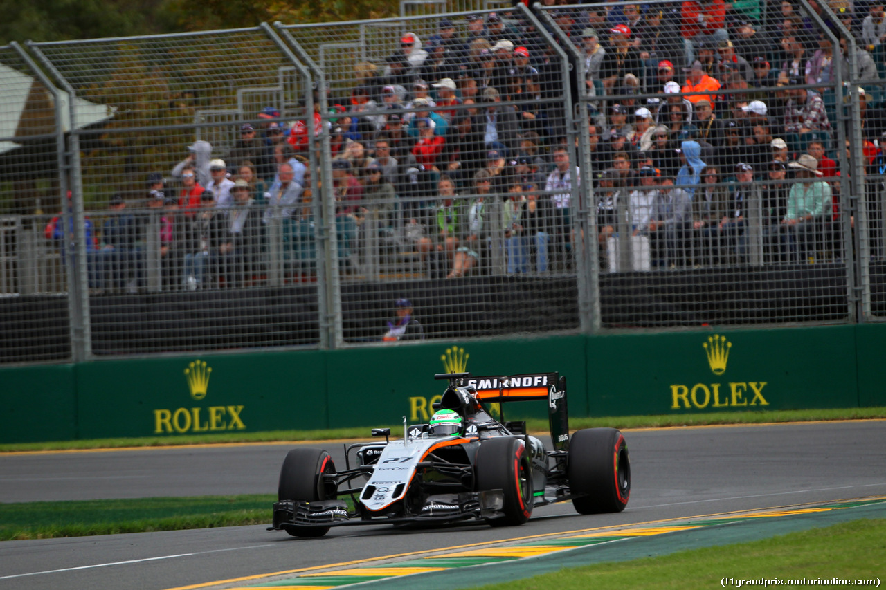 GP AUSTRALIA, 19.03.2016 - Qualifiche, Nico Hulkenberg (GER) Sahara Force India F1 VJM09