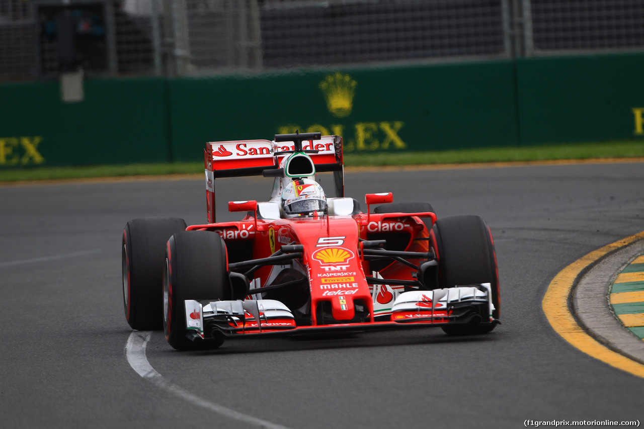 GP AUSTRALIA, 19.03.2016 - Qualifiche, Sebastian Vettel (GER) Ferrari SF16-H