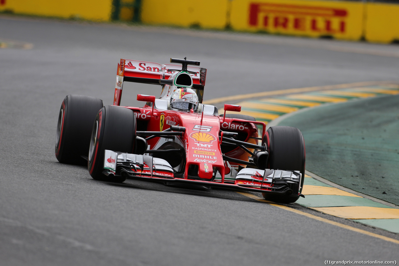 GP AUSTRALIA, 19.03.2016 - Qualifiche, Sebastian Vettel (GER) Ferrari SF16-H