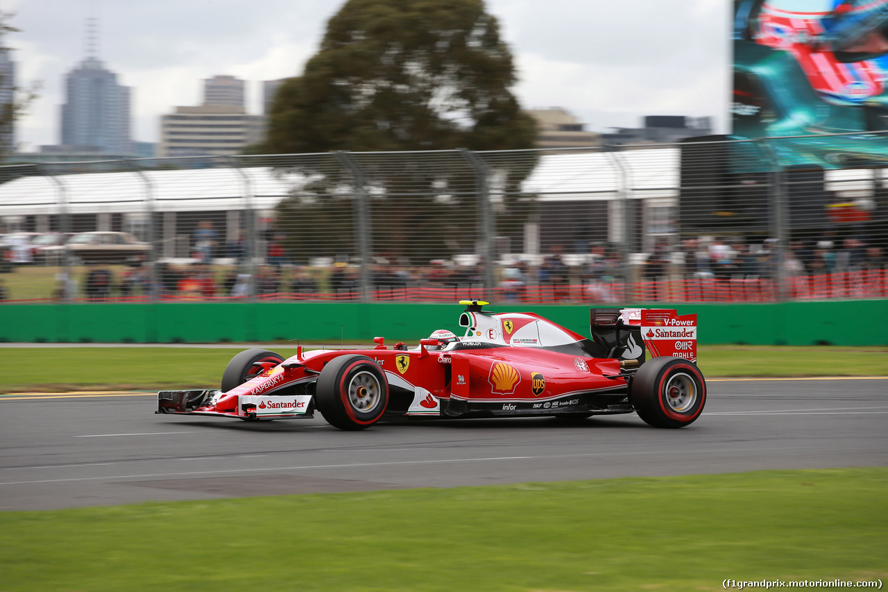 GP AUSTRALIA, 19.03.2016 - Qualifiche, Kimi Raikkonen (FIN) Ferrari SF16-H