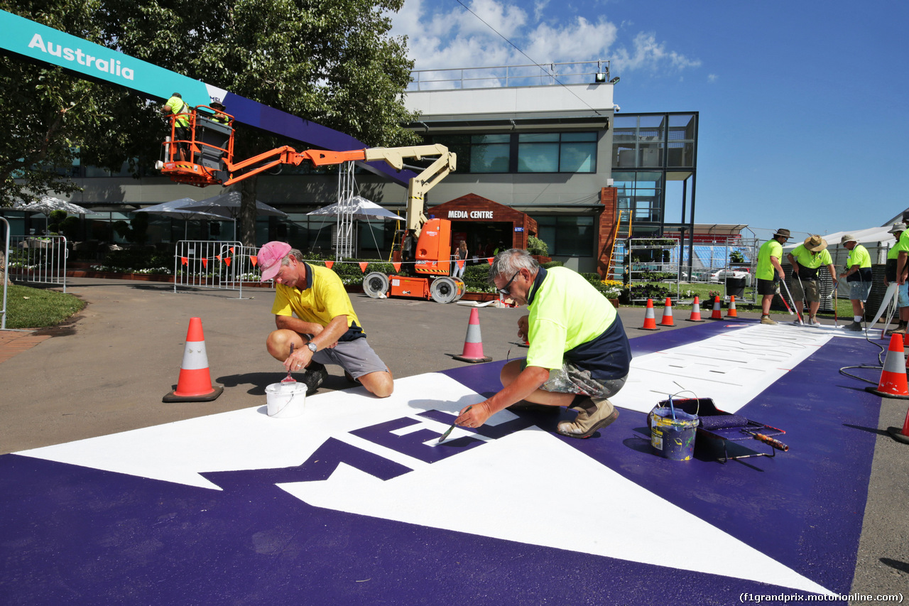 GP AUSTRALIA, Preparations in the paddock.
16.03.2016.