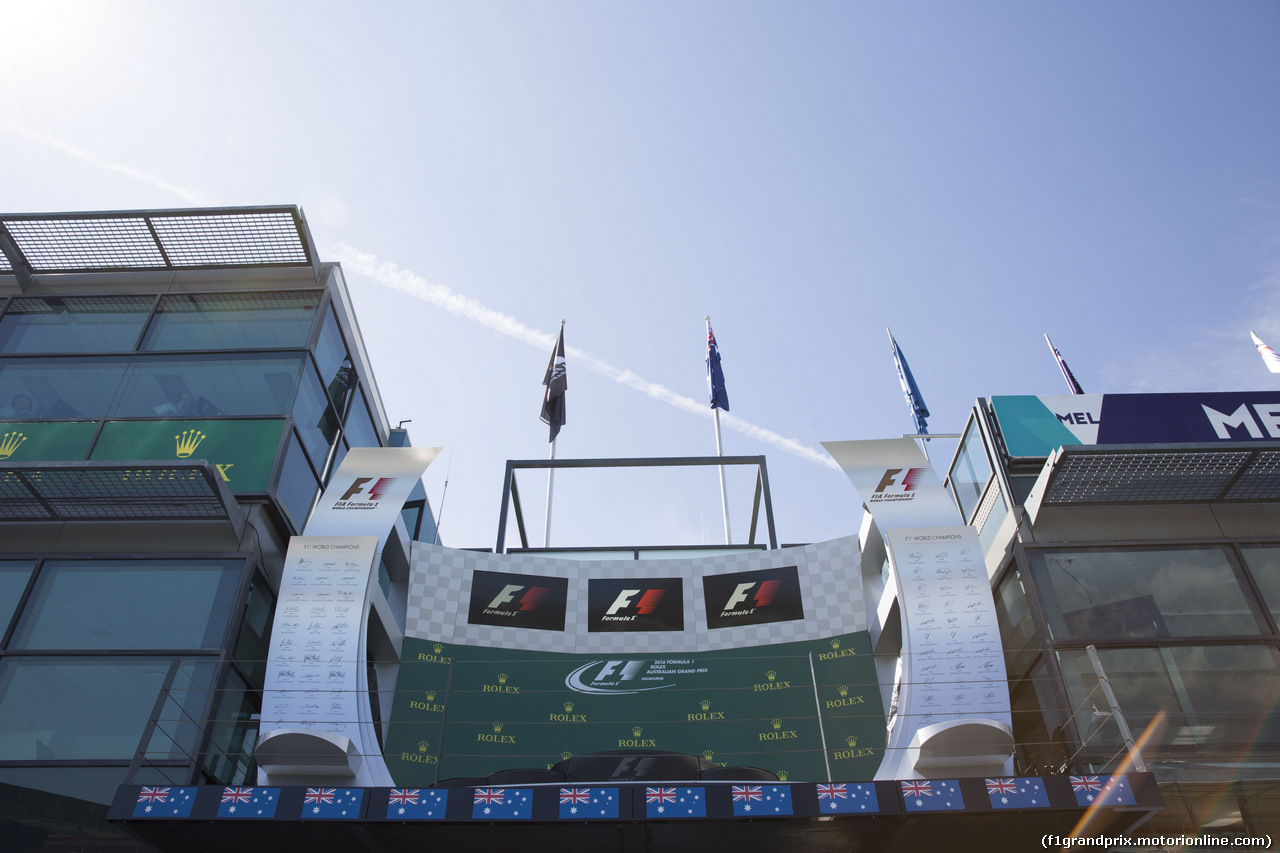 GP AUSTRALIA, The podium.
16.03.2016.