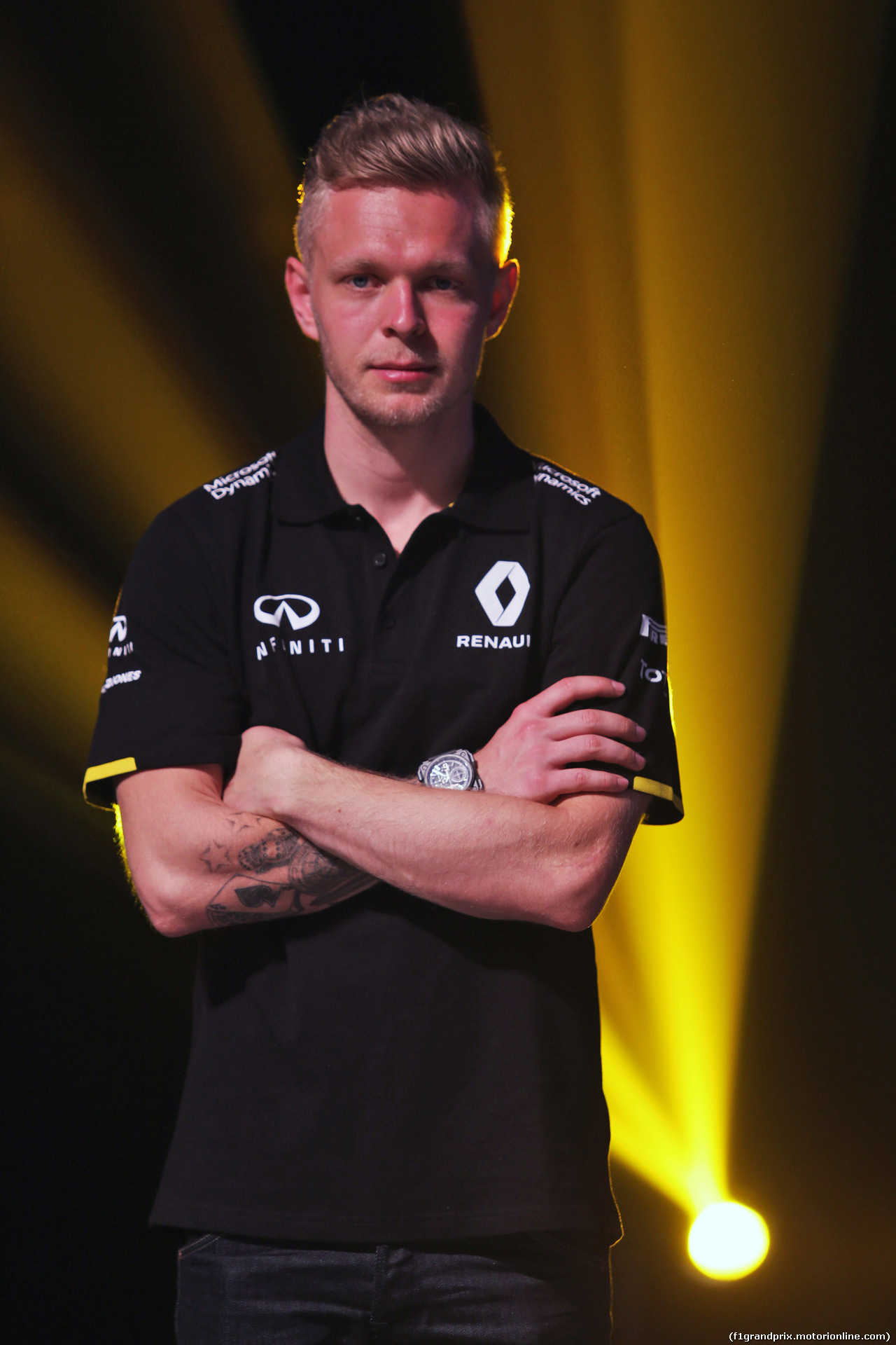 GP AUSTRALIA, Kevin Magnussen (DEN) Renault Sport F1 Team at the Renault Sport F1 Team RS16 livery reveal.
16.03.2016.
