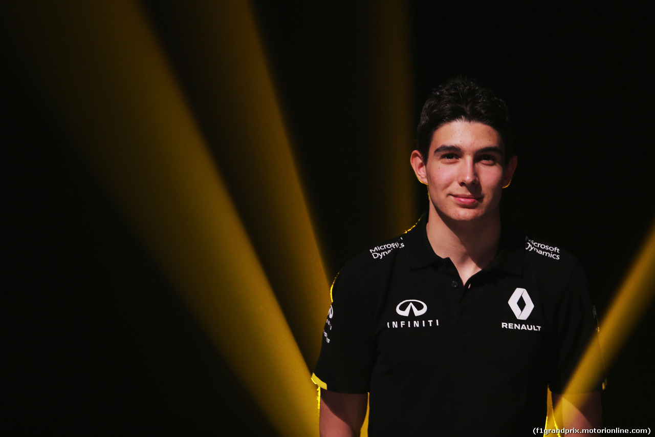 GP AUSTRALIA, Esteban Ocon (FRA) Renault Sport F1 Team Test Driver at the Renault Sport F1 Team RS16 livery reveal.
16.03.2016.