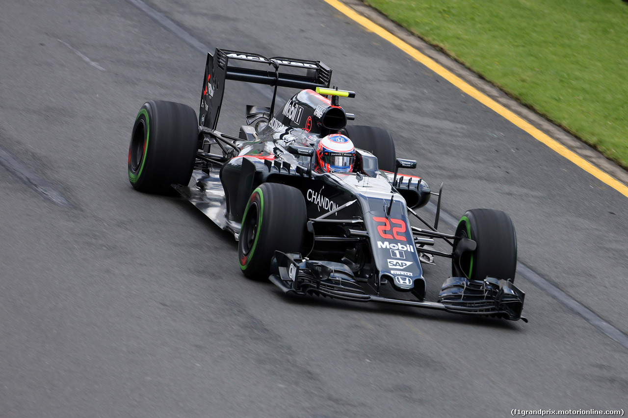 GP AUSTRALIA, 18.03.2016 - Prove Libere 1, Jenson Button (GBR)  McLaren Honda MP4-31