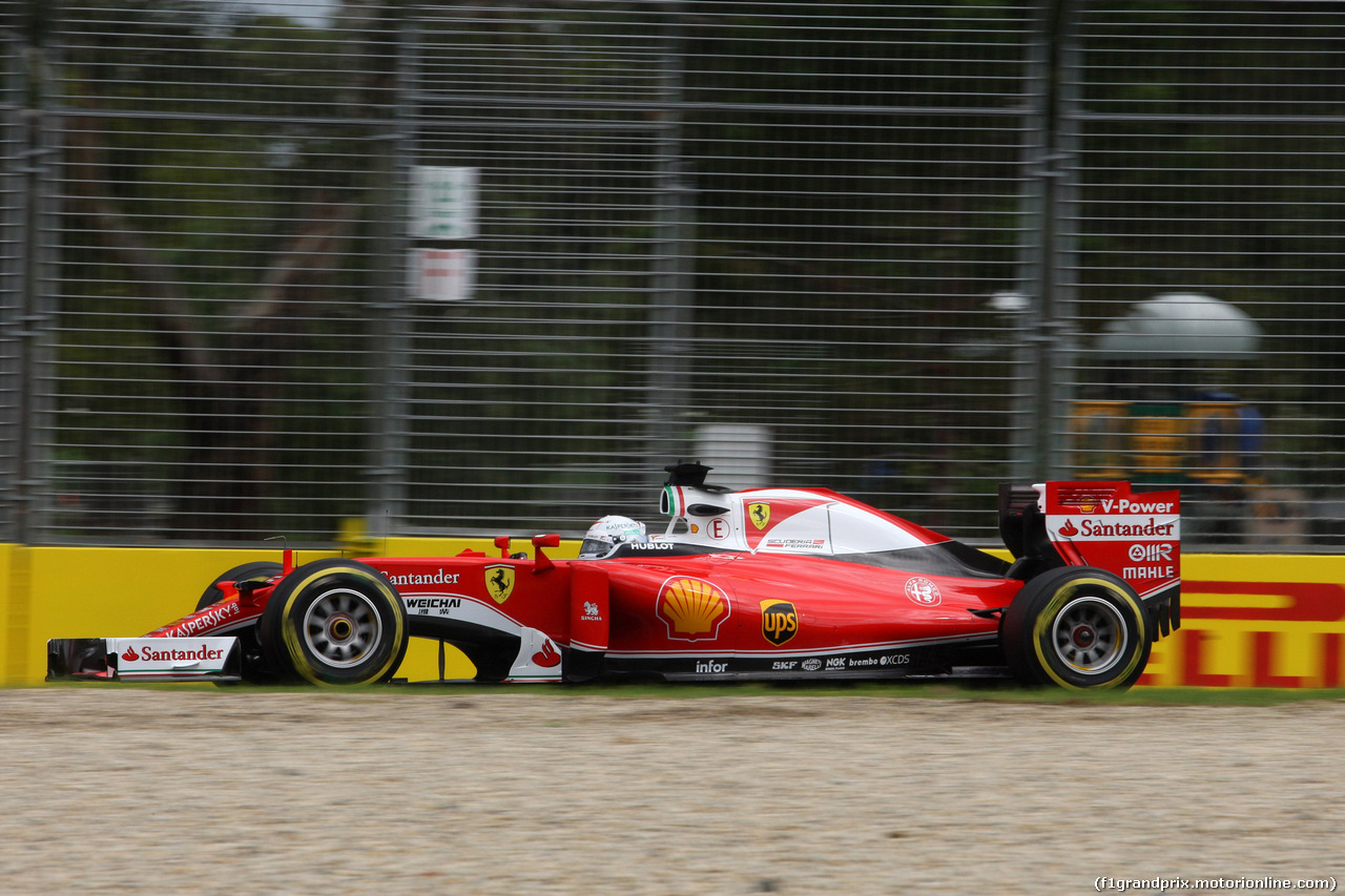 GP AUSTRALIA, 18.03.2016 - Prove Libere 1, Sebastian Vettel (GER) Ferrari SF16-H