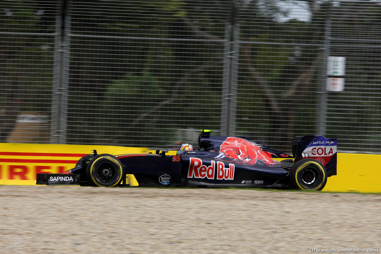 GP AUSTRALIA, 18.03.2016 - Prove Libere 1, Carlos Sainz Jr (ESP) Scuderia Toro Rosso STR11