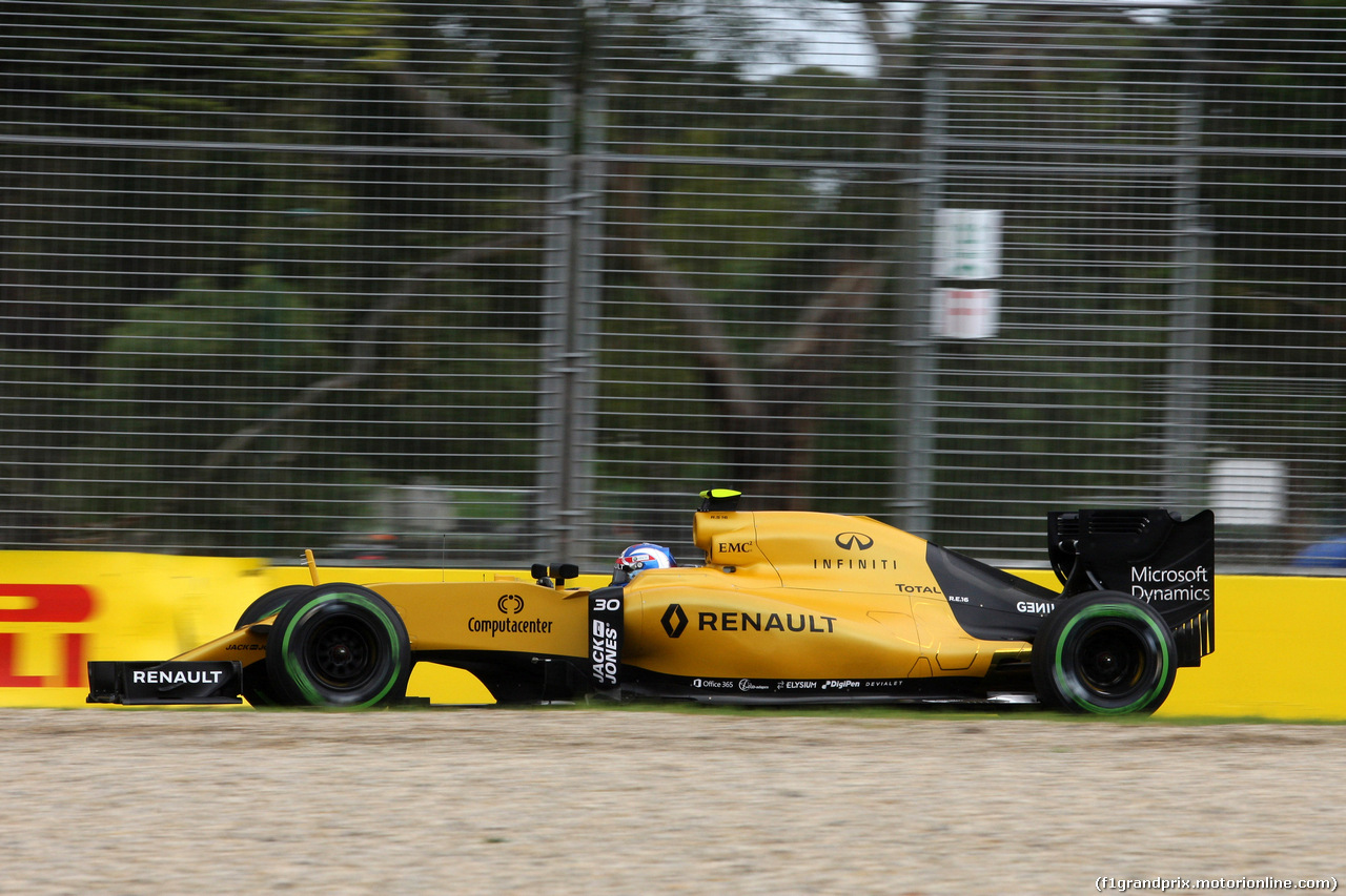GP AUSTRALIA, 18.03.2016 - Prove Libere 1, Jolyon Palmer (GBR) Renault Sport F1 Team RS16
