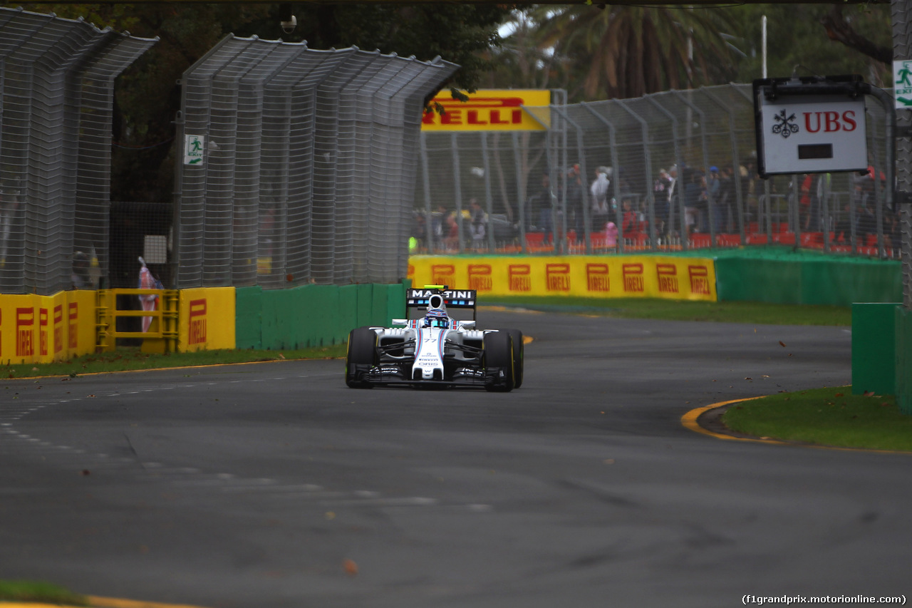 GP AUSTRALIA, 18.03.2016 - Prove Libere 1, Valtteri Bottas (FIN) Williams FW38
