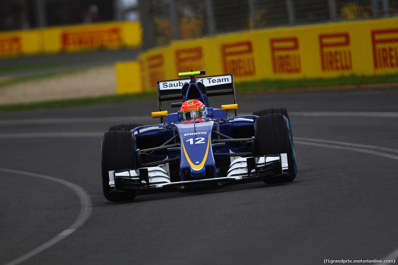 GP AUSTRALIA, 18.03.2016 - Prove Libere 1, Felipe Nasr (BRA) Sauber C34