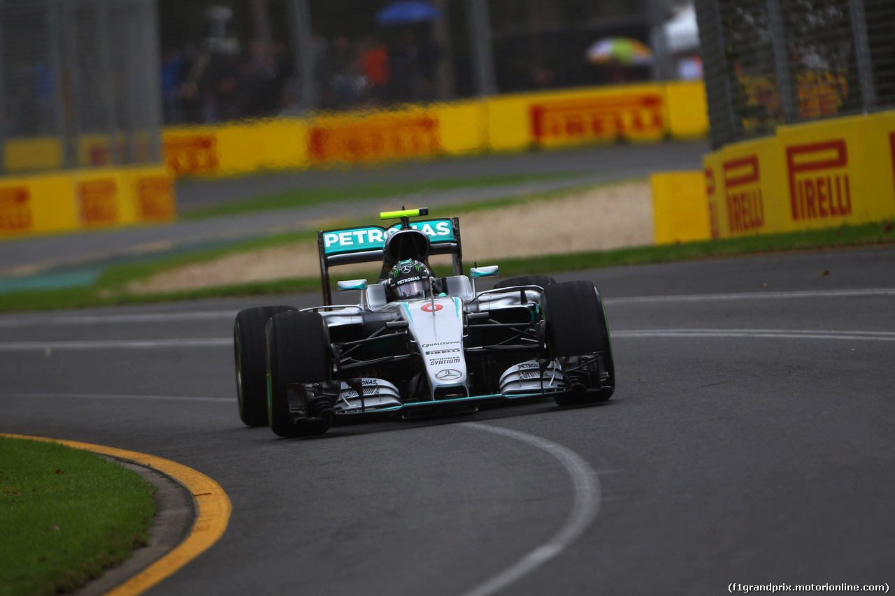 GP AUSTRALIA, 18.03.2016 - Prove Libere 1, Nico Rosberg (GER) Mercedes AMG F1 W07 Hybrid