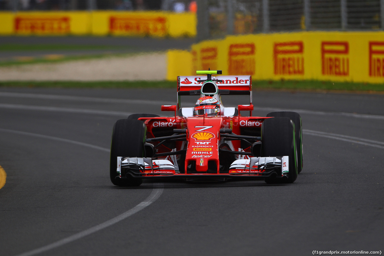 GP AUSTRALIA, 18.03.2016 - Prove Libere 1, Kimi Raikkonen (FIN) Ferrari SF16-H