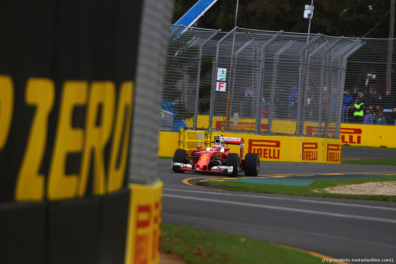 GP AUSTRALIA, 18.03.2016 - Prove Libere 1, Kimi Raikkonen (FIN) Ferrari SF16-H