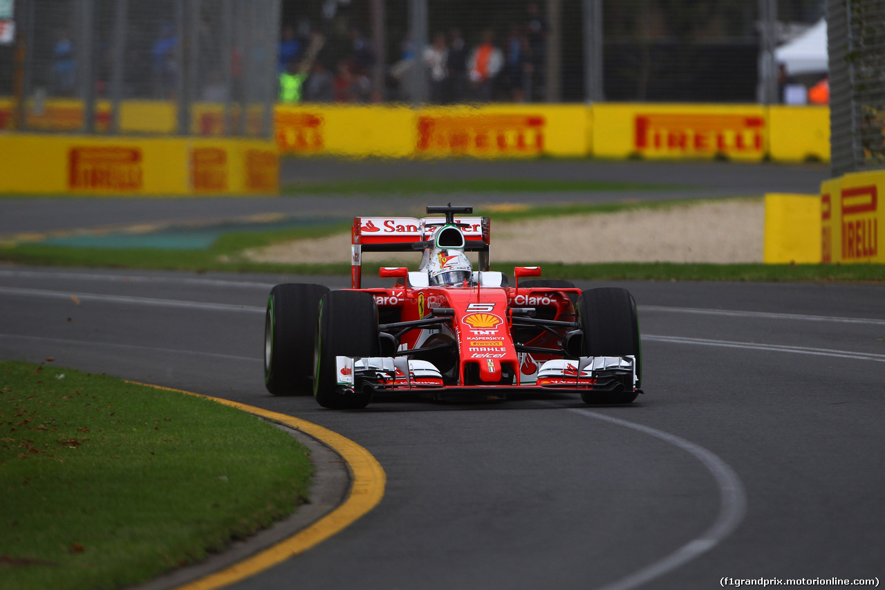 GP AUSTRALIA, 18.03.2016 - Prove Libere 1, Sebastian Vettel (GER) Ferrari SF16-H
