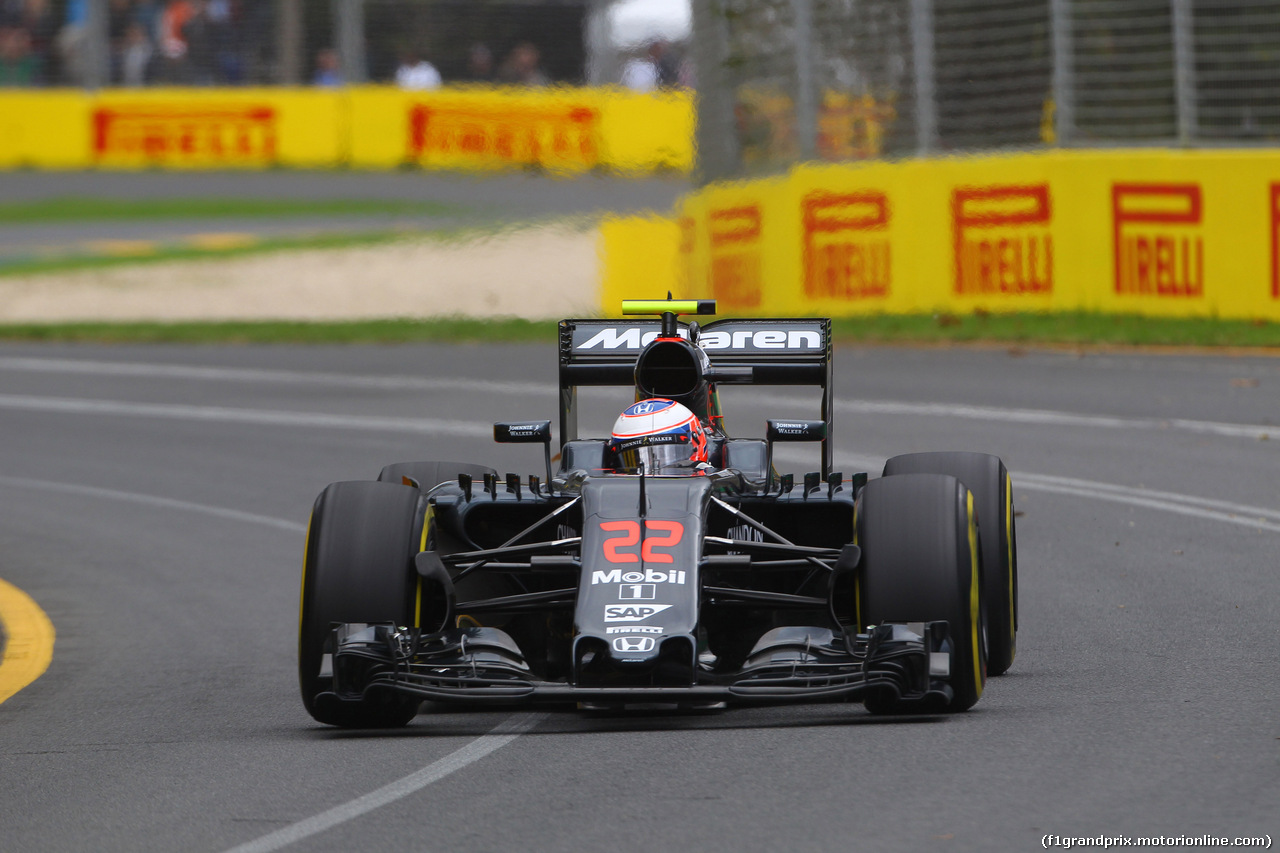 GP AUSTRALIA, 18.03.2016 - Prove Libere 1, Jenson Button (GBR)  McLaren Honda MP4-31