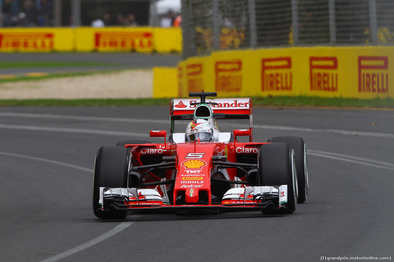 GP AUSTRALIA, 18.03.2016 - Prove Libere 1, Sebastian Vettel (GER) Ferrari SF16-H