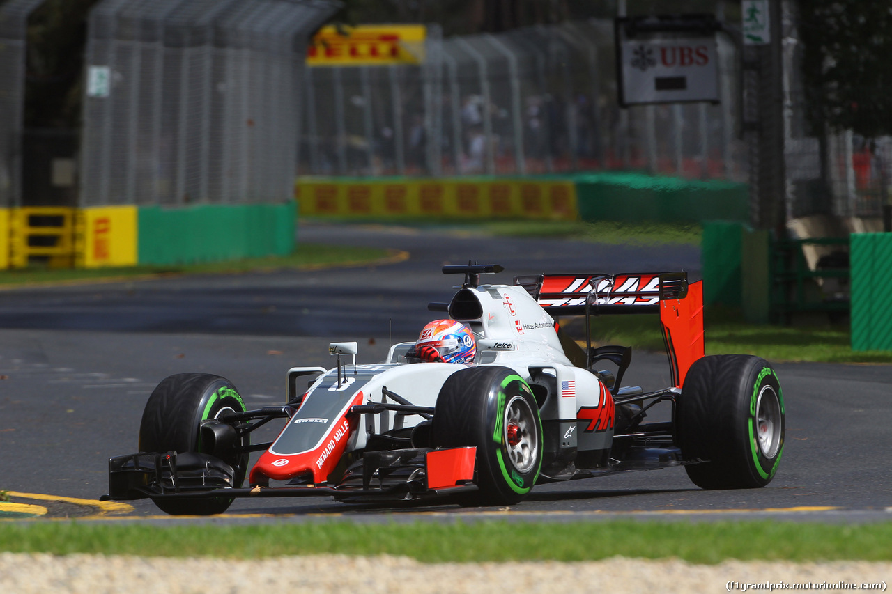 GP AUSTRALIA, 18.03.2016 - Prove Libere 1, Romain Grosjean (FRA) Haas F1 Team VF-16
