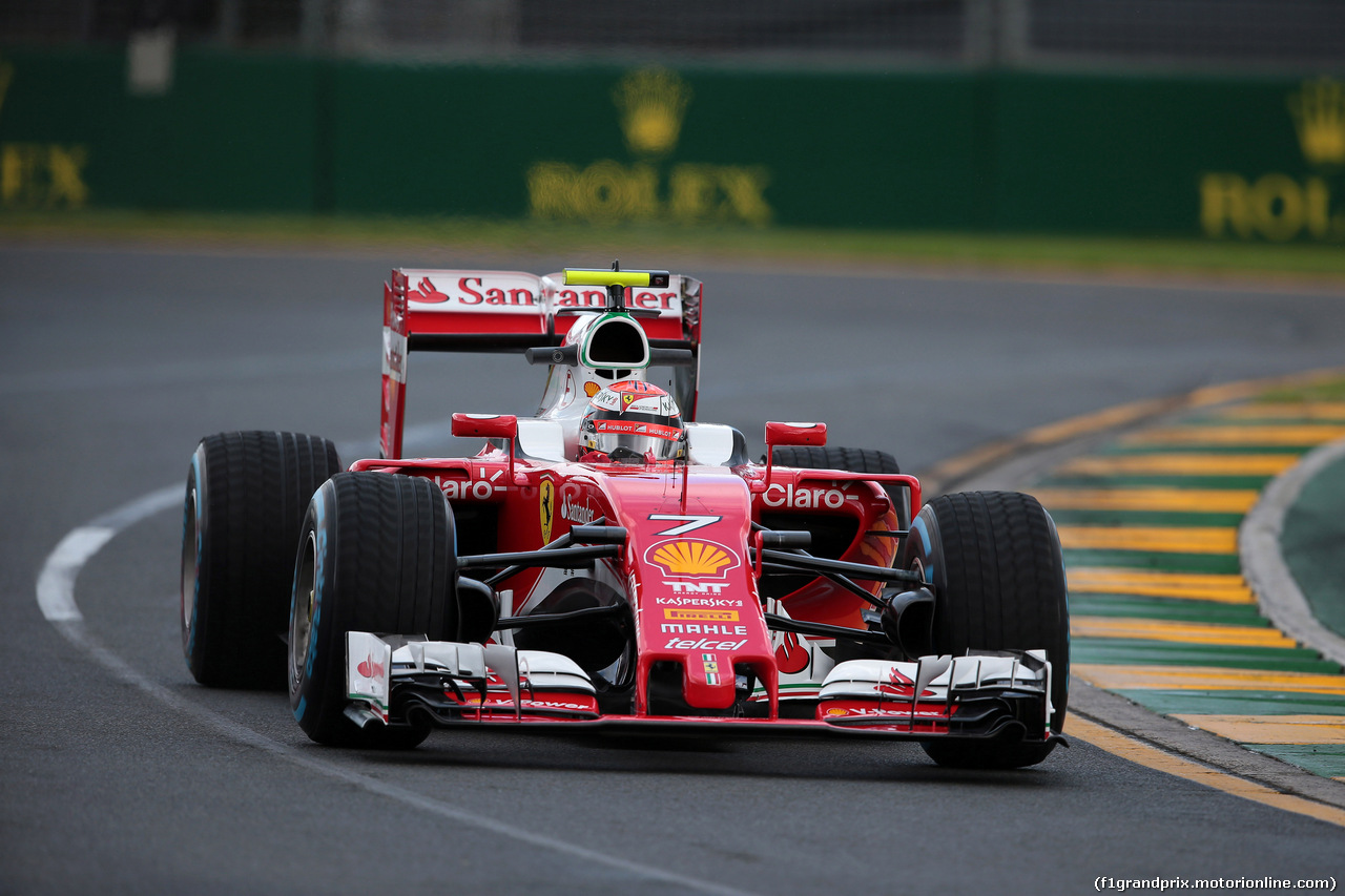 GP AUSTRALIA, 18.03.2016 - Prove Libere 1, Kimi Raikkonen (FIN) Ferrari SF16-H