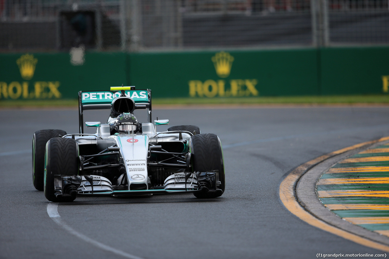 GP AUSTRALIA, 18.03.2016 - Prove Libere 1, Nico Rosberg (GER) Mercedes AMG F1 W07 Hybrid