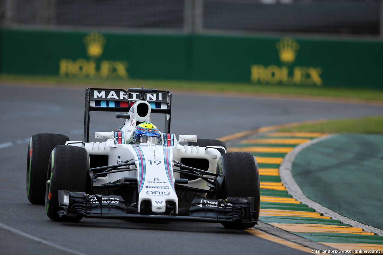 GP AUSTRALIA, 18.03.2016 - Prove Libere 1, Felipe Massa (BRA) Williams FW38