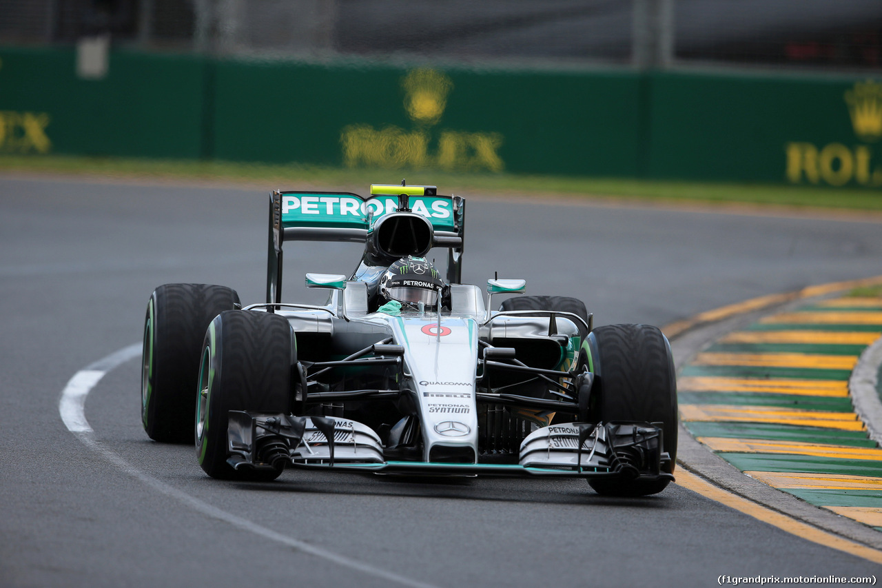 GP AUSTRALIA, 18.03.2016 - Prove Libere 1, Nico Rosberg (GER) Mercedes AMG F1 W07 Hybrid
