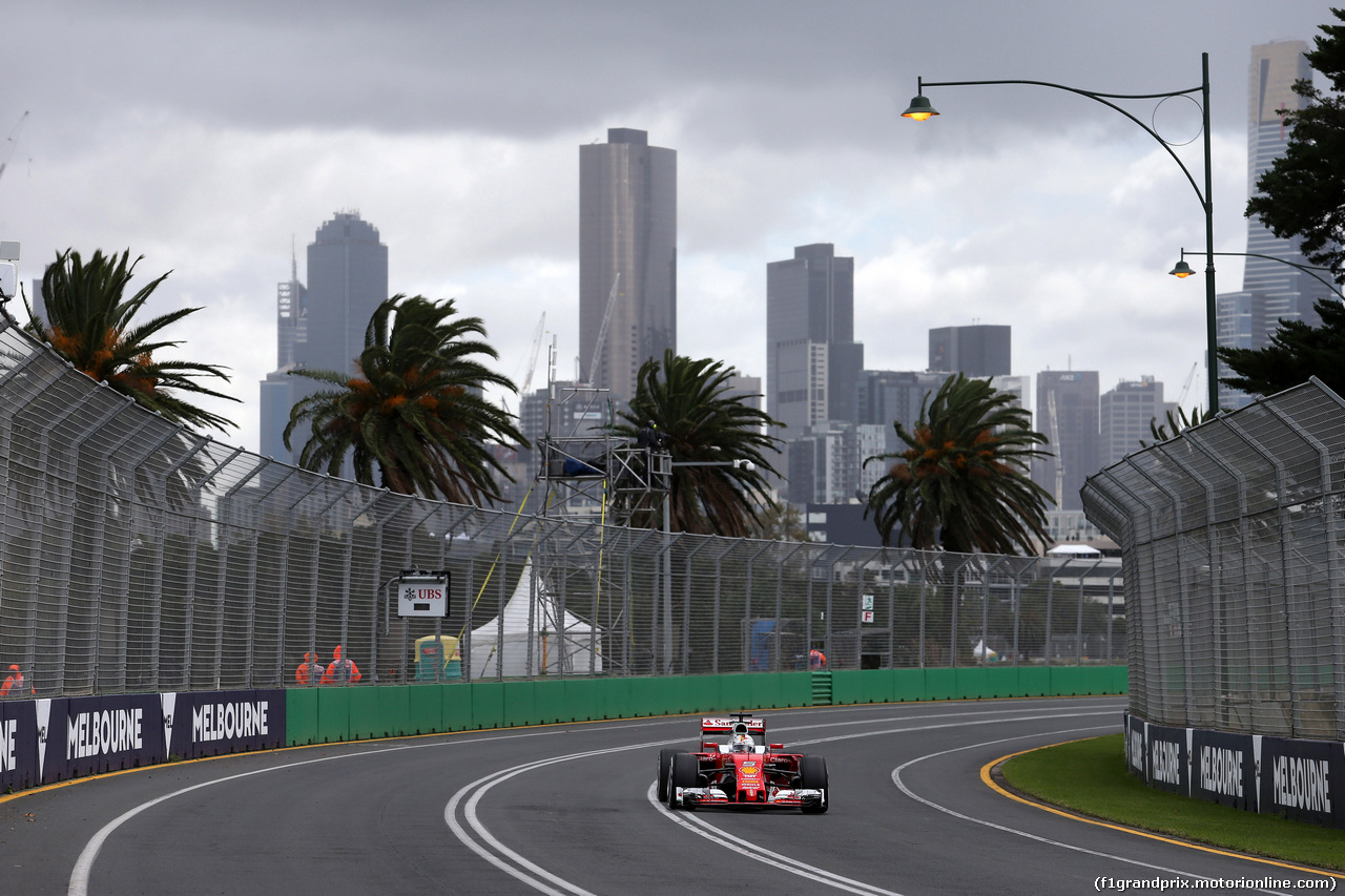 GP AUSTRALIA, 18.03.2016 - Prove Libere 1, Sebastian Vettel (GER) Ferrari SF16-H