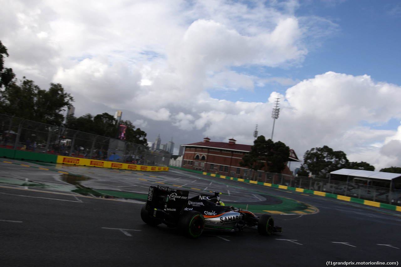 GP AUSTRALIA, 18.03.2016 - Prove Libere 2, Sergio Perez (MEX) Sahara Force India F1 VJM09