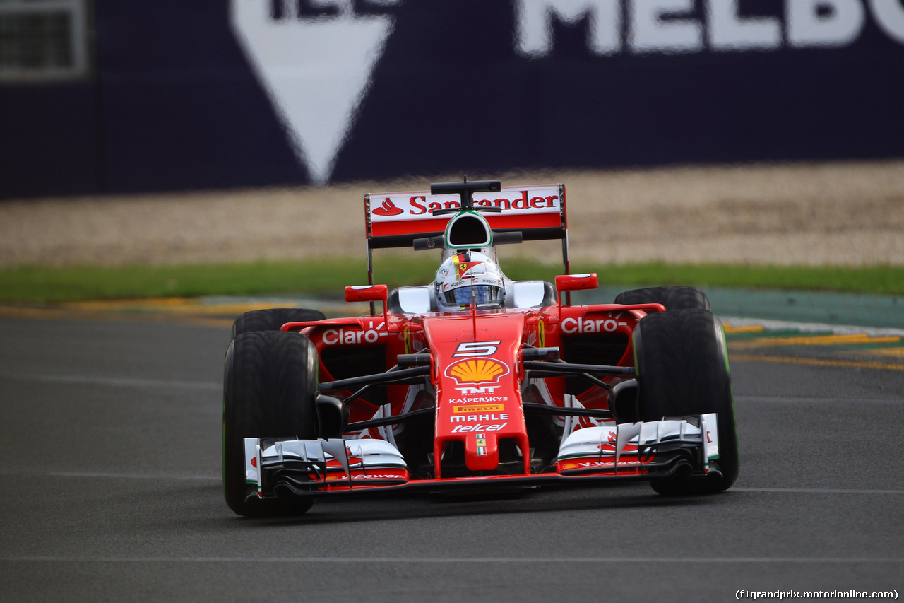 GP AUSTRALIA, 18.03.2016 - Prove Libere 2, Sebastian Vettel (GER) Ferrari SF16-H