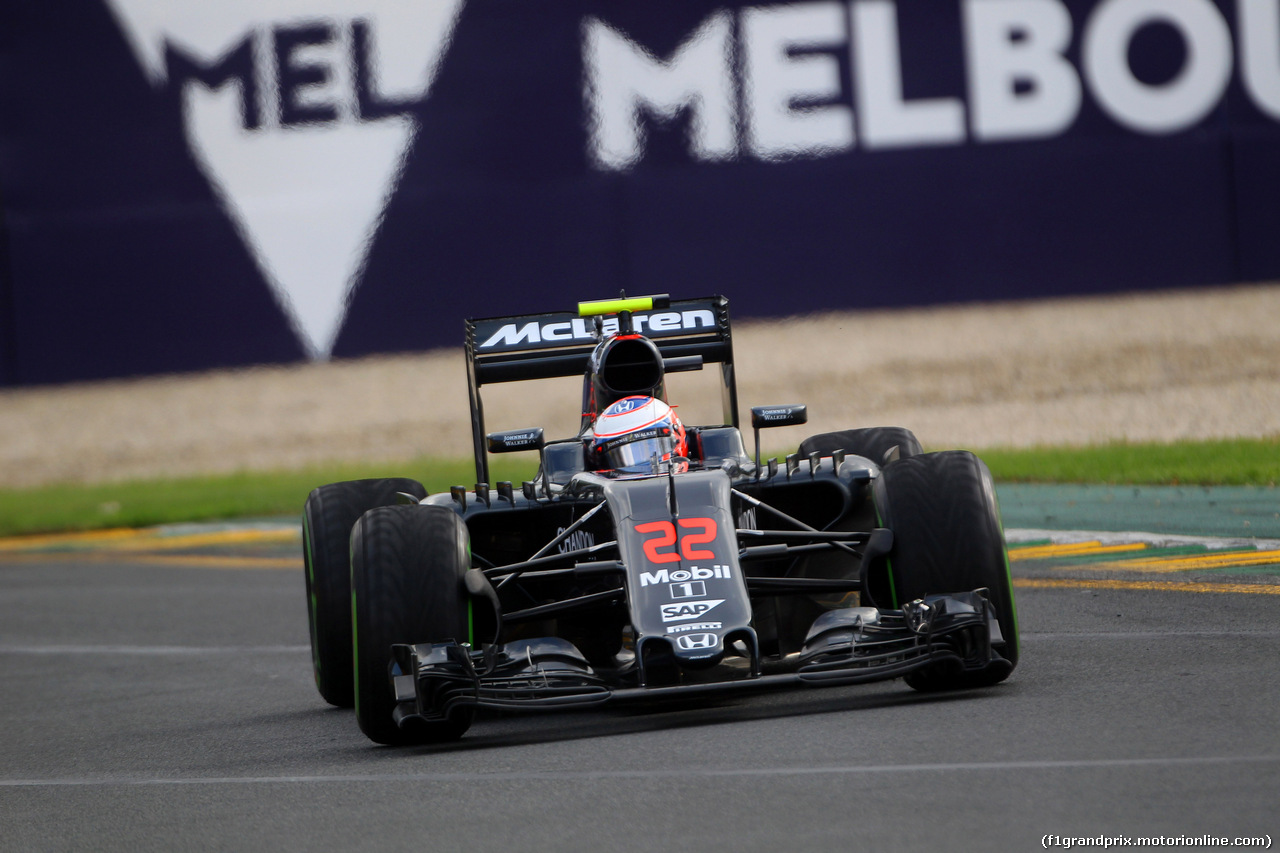 GP AUSTRALIA, 18.03.2016 - Prove Libere 2, Jenson Button (GBR)  McLaren Honda MP4-31