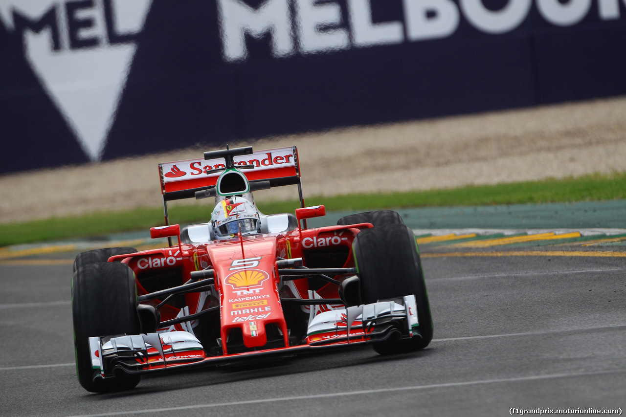 GP AUSTRALIA, 18.03.2016 - Prove Libere 2, Sebastian Vettel (GER) Ferrari SF16-H